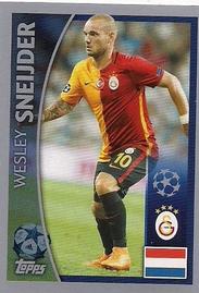 2015-16 Topps UEFA Champions League Stickers #157 Wesley Sneijder Front