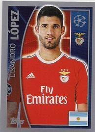 2015-16 Topps UEFA Champions League Stickers #165 Lisandro Lopez Front