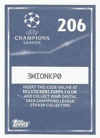 2015-16 Topps UEFA Champions League Stickers #206 Club Logo Back