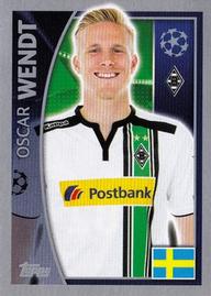 2015-16 Topps UEFA Champions League Stickers #282 Oscar Wendt Front