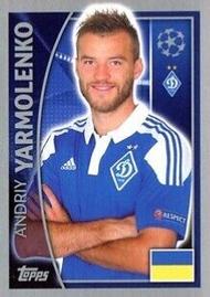 2015-16 Topps UEFA Champions League Stickers #491 Andriy Yarmolenko Front