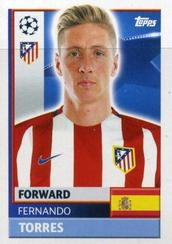 2016-17 Topps UEFA Champions League Stickers #ATL19 Fernando Torres Front
