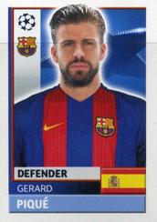 2016-17 Topps UEFA Champions League Stickers #FCB9 Gerard Pique Front