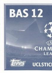 2016-17 Topps UEFA Champions League Stickers #BAS12 Taulant Xhaka Back