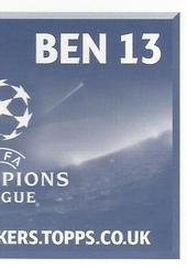 2016-17 Topps UEFA Champions League Stickers #BEN13 Eduardo Salvio Back