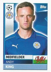 2016-17 Topps UEFA Champions League Stickers #LEI14 Andy King Front