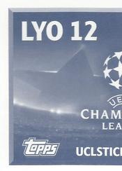 2016-17 Topps UEFA Champions League Stickers #LYO12 Jordan Ferri Back