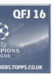 2016-17 Topps UEFA Champions League Stickers #QFJ16 Laurent Depoitre Back