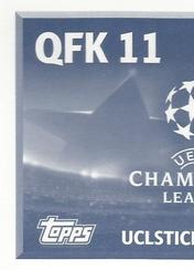 2016-17 Topps UEFA Champions League Stickers #QFK11 Alexandru Gațcan Back