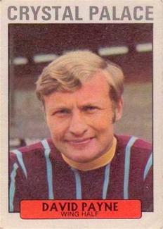 1971-72 A&BC Gum English Footballers (Purple Backs) #16 David Payne Front