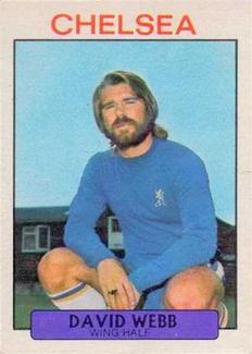 1971-72 A&BC Gum English Footballers (Purple Backs) #143 David Webb Front