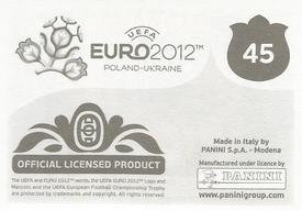 2012 Panini UEFA Euro 2012 Stickers #45 Creating History Together Back