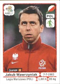 2012 Panini UEFA Euro 2012 Stickers #63 Jakub Wawrzyniak Front