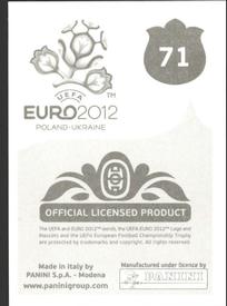 2012 Panini UEFA Euro 2012 Stickers #71 Ludovic Obraniak Back