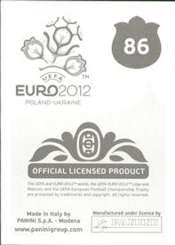 2012 Panini UEFA Euro 2012 Stickers #86 Avraam Papadopoulos Back