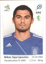 2012 Panini UEFA Euro 2012 Stickers #91 Nikos Spyropoulos Front