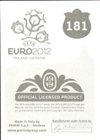 2012 Panini UEFA Euro 2012 Stickers #181 Rafael van der Vaart Back