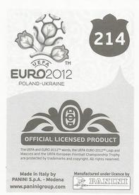 2012 Panini UEFA Euro 2012 Stickers #214 Michael Krohn-Dehli Back