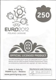 2012 Panini UEFA Euro 2012 Stickers #250 Mesut Özil Back