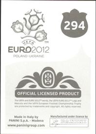 2012 Panini UEFA Euro 2012 Stickers #294 Javi Martínez Back