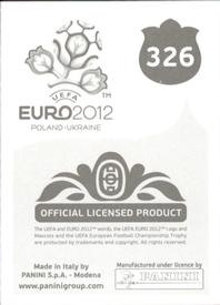 2012 Panini UEFA Euro 2012 Stickers #326 Thiago Motta Back