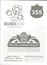 2012 Panini UEFA Euro 2012 Stickers #355 Stephen Ward Back