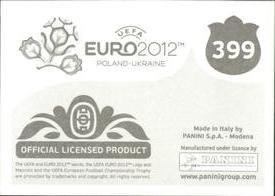 2012 Panini UEFA Euro 2012 Stickers #399 Team - Ukraine Back