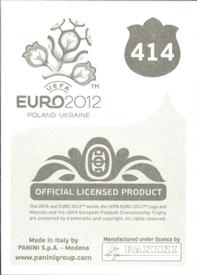 2012 Panini UEFA Euro 2012 Stickers #414 Olexandr Aliyev Back