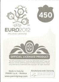 2012 Panini UEFA Euro 2012 Stickers #450 Johan Elmander Back