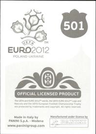2012 Panini UEFA Euro 2012 Stickers #501 Scott Parker Back