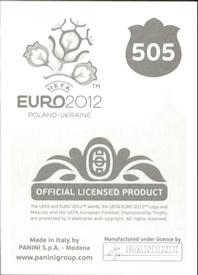 2012 Panini UEFA Euro 2012 Stickers #505 Theo Walcott Back