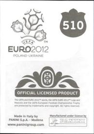 2012 Panini UEFA Euro 2012 Stickers #510 Steven Gerrard Back