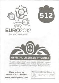 2012 Panini UEFA Euro 2012 Stickers #512 Wayne Rooney Back
