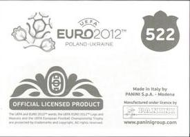 2012 Panini UEFA Euro 2012 Stickers #522 1976 Czechoslovakia Back