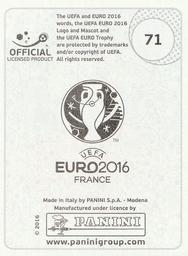 2016 Panini UEFA Euro Stickers #71 Elseid Hysaj Back