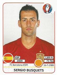 2016 Panini UEFA Euro Stickers #361 Sergio Busquets Front