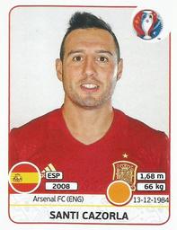 2016 Panini UEFA Euro Stickers #366 Santi Cazorla Front