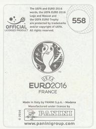 2016 Panini UEFA Euro Stickers #558 Albin Ekdal Back