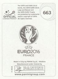 2016 Panini UEFA Euro Stickers #663 Roland Juhász Back