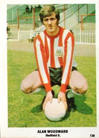 1970 The Sun Football Swap Cards #130 Alan Woodward Front