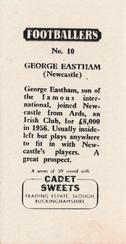 1959 Cadet Sweets Footballers #10 George Eastham Back