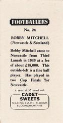 1959 Cadet Sweets Footballers #24 Bobby Mitchell Back