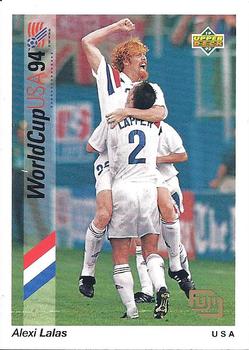 1993 Upper Deck Fuji World Cup Preview (English/Spanish) #F14 Alexi Lalas Front