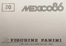 1986 Panini World Cup Stickers #20 Guadalajara Back