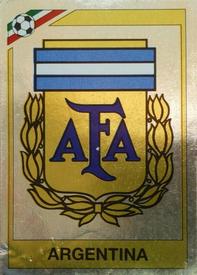 1986 Panini World Cup Stickers #72 Badge Argentina Front
