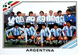 1986 Panini World Cup Stickers #73 Team Argentina Front