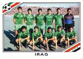 1986 Panini World Cup Stickers #101 Team Iraq Front