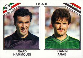 1986 Panini World Cup Stickers #102 Raad Hammoudi / Ganin Arabi Front