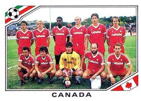 1986 Panini World Cup Stickers #219 Team Canada Front