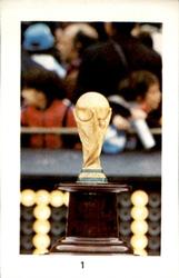 1982 Co-Operative Society World Cup Stickers #1 World Cup Trophy Front